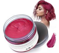 Cire Colorante Cheveux, Cheveux Cires Temporaire Couleur 120g, Formule Botanique Lavable DIY Crème Coiffante Naturelle, Convient aux Coiffures Quotidiennes et de Fête (Rouge)