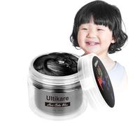 Cire Colorante Cheveux, Ultikare Couleur Des Cheveux Cire Noir cire de teinture temporaire Lavable DIY Crème lavables naturelle instantanément homme et femme boîte de nuit, Cosplay Halloween…