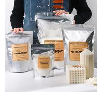 Cire d'abeille blanche, bougie parfumée granulaire naturelle Pure, matériel de bricolage, mèches sans fumée, fournitures artisanales de fabrication 250G