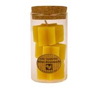 cire d'abeille étoiles dans un cylindre taille bougie à chauffe-plat set de 3 bougies ferme coq