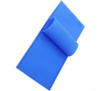 Cire d'abeille flexible en silicone pour fond de teint en nid d'abeille, 2 pièces réutilisables pour façonner la base du nid pour outils de rue, 43,5 x 22,5 cm, jaune (bleu foncé)