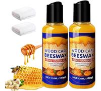 Cire d'abeille naturelle Orange Oil Wood Conditioner, Cire d'abeille de soins au bois, Pulvérisateur de cire d'abeille pour meubles polonais (2 PCS)
