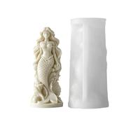 Cire de bougie sirènes en silicone de qualité alimentaire facile à utiliser pour la maison et l'artisanat du chocolat en silicone
