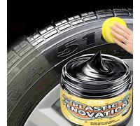 [Cire de brillance pour pneus automobiles] Agent de réparation et de protection longue durée pour noircir les pneus - Revêtement d'entretien anti-vieillissement pour prévenir les fissures et la décolo