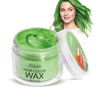 Cire de couleur de cheveux, Magic Master Keratin pommades coiffantes à la cire de cheveux, temporaire pour les cheveux pour hommes et femmes, festival, cosplay et Halloween (Green)