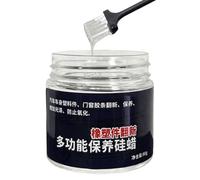 Cire de silicone pour voiture, pâte de cire pour l'entretien de la voiture, cire de réparation de bande en caoutchouc intérieure de voiture | Rénovation polyvalente, prévention des fissures