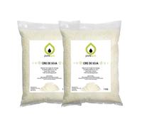 Cire de soja C3 de Haute qualité pour Faire des Bougies, Cire en Flocons- Purespa 2 kg- pour fabriquer des Bougies 100% Vegan et Naturelle- Combustion Lente.