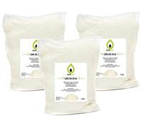 Cire de soja C3 de Haute qualité pour Faire des Bougies, Cire en Flocons - Purespa 3 kg- Cire 100% Vegan et Naturelle- Combustion Lente. Point de Fusion 51 degre