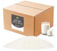 Cire de soja pour bougies, Cire premium pour bougies 10kg de Waxcanpy, Cire de soja écologique 100% naturelle pour bougies