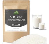 Cire de soja pour bougies, Cire premium pour bougies 1kg de Waxcanpy, Cire de soja écologique 100% naturelle pour bougies