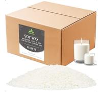 Cire de soja pour bougies, Cire premium pour bougies 4kg de Waxcanpy, Cire de soja écologique 100% naturelle pour bougies