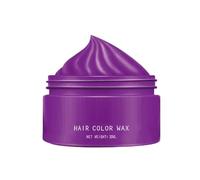 Cire De Teinture Capillaire Temporaire - Crème Coiffante Colorante, Modelage Cheveux Facile, Couleur Naturelle Et Vibrante | Cire Colorante Coiffante Instantanée, Teinture Temporaire Gris Argenté, Cir