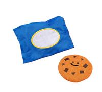 Cire des jouets pour chiens, jouet de chien à biscuits - Cookie de dentition chiot peluche avec sac,Jouets de recherche de chien, puzzle de chiens en plein air, jouets d'enrichissement super doux pour