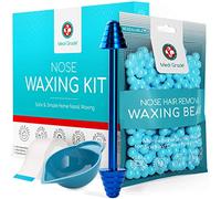 Cire Épilatoire Nez 50g - Cire Épilation Nez Sûre & Simple pour Usage à Domicile par Medi Grade - Kit Complet avec Bande, Coupelle et Pochette