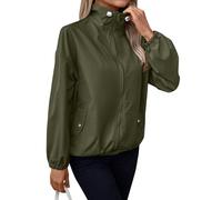 Cire Femme Impermeable Hiver Poncho Velo Ciré Petit Bateau Anti Petit Chaude Waterproof Coupe Jetable Cape Pliable Court Veste Imperméable Randonnée Femme Vert M
