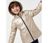 Ciré Imperméable À Capuche Fille Beige Dore 5A