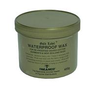 Cire imperméable, étiquette dorée. Imperméabilisant pour tous les vêtements en coton ciré 400 g