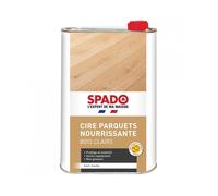 SPADO - Cire nourrissantes parquets bois clairs - nourrit et protège - sèche rapidement - anti tache - non glissant - cire d'abeille - 1L - Fabriqué en France