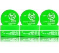Cire Mate Coiffante Vert 150 Ml - Aspect Mat - No Shine Cire - Ultra-Tenue - Cire Capillaire Pour Hommes Et Femmes - Parfum De Noix De Coco - Contrôle Maximum - Lot De 3