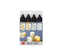 Viva Decor – Crayons de cire pour bougies Candle, Lot de 4 (4 x 28 ml) – Fabriqués en Allemagne