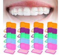 Cire pour bretelles, cire orthodontique aromatisée aux fruits, pour aligneurs, porteur d'appareils dentaires, supports, lingettes invisibles, décor, 20 pièces