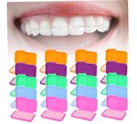 Cire pour bretelles, cire orthodontique aromatisée aux fruits, pour aligneurs, porteur d'appareils orthodontiques, supports, lingettes invisibles, 20 pièces