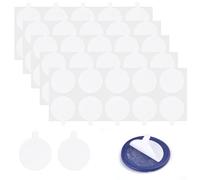 Cire Pour Sceau Timbre de sceau de cire autocollant Double face, ruban adhésif rond Double face, étiquette d'enveloppe, tampon de scellage de cire, 50 pièces(22mm)