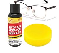 Cire Réparatrice Anti-Rayures pour Lentilles - Cire Polish 100g pour Éraflures Verres Optiques - Nettoyant Polyvalent pour Lunettes - Utilisation Quotidienne en Voyage, Bureau, Maison -,