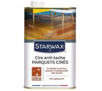 Starwax Cire Starlon anti-tache pour parquets cirés 1 litre - 32