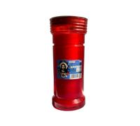 Cire Votive Sacré Coeur Grande Taille P80 Couleur Rouge - Durée 60 heures - Cereria Di Giorgio