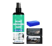 Cires À Polir Pour Vitres - Spray Anti-Buée 100 Ml Pour Casque Moto, Lunettes, Masques & Visières - Nettoyant Anti-Brouillard Avec Polissage Sans Traces + Brosse Incluse | Vision Claire Sous