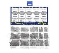 Cireux 450 pièces Petits Ressorts 15 Tailles différentes Compressed mécanique Ressorts de Remplacement en Acier Inoxydable pour stylos Compression des Petits Ressorts