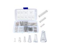 Cireux Kit d'assortiment de Ressorts Coniques 100 pièces, Ensemble de Ressorts de Compressed de Tour en Acier Inoxydable 304, Petit Ressort Conique Ton Argent Compression des Petits Ressorts