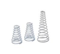 Cireux Ressorts de Compressed à cône Conique, 10 pièces, Ressorts de Tour en Acier Inoxydable 304, Fil à Ressort de Pression Conique Dia 0.3/0.4/0.5/0.6/0.8mm Compression des Petits Ressorts (Size :