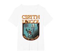 Cirith Ungol Roi des Morts T-Shirt, Femme Grandes Tailles, Blanc, 2X