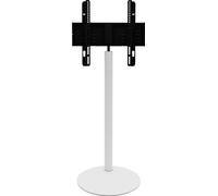 Cirla Meuble TV avec pied rond, blanc.