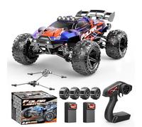 Cirmine Voiture Télécommandée Adulte 1:14 2.4GHz Tout-Terrain Off-Road, Voiture RC 4WD Haute Vitesse 40 km/h, Véhicule RC 4x4 Étanche avec 2 Batteries Rechargeables 1300mAh et 2 Jeux de Pneus