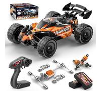 Cirmine Voiture tout-terrain télécommandée 1:18, 4WD High-Speed Offroad Truck 36 km/h, moteur RS380 avec dissipateur thermique en aluminium, 2 batteries modulaires 7,4 V 1300 mAh, amortisseur en métal