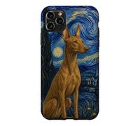 Cirneco dell'Etna Chien Van Gogh Nuit étoilée Coque pour iPhone 11 Pro Max