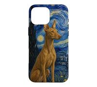 Cirneco dell'Etna Chien Van Gogh Nuit étoilée Coque pour iPhone 16 Pro Max