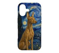 Cirneco dell'Etna Chien Van Gogh Nuit étoilée Coque pour iPhone 17