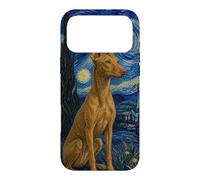 Cirneco dell'Etna Chien Van Gogh Nuit étoilée Coque pour iPhone 17 Pro Max