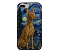 Cirneco dell'Etna Chien Van Gogh Nuit étoilée Coque pour iPhone 7 Plus/8 Plus