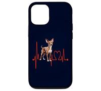 Cirneco dell'Etna Heartbeat EKG Sighthound Mom Dad Coque pour iPhone 12/12 Pro