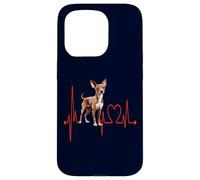 Cirneco dell'Etna Heartbeat EKG Sighthound Mom Dad Coque pour iPhone 15 Pro