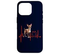 Cirneco dell'Etna Heartbeat EKG Sighthound Mom Dad Coque pour iPhone 16 Pro