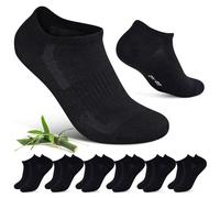 Cirorld Chaussettes Sport en Bambou Coton Mixte 6 Paires 39-42 & 43-46 | Respirantes & Anti-Odeurs | Antibactériennes & Absorbantes | Taille Unique Couleurs Assorties