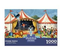 Cirque Rural Puzzle en Bois Imperméable DIY Puzzles De 1000 Pièces pour Adultes Cadeaux Impossible Jeux De Stimulants