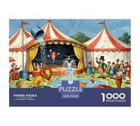 Cirque Rural Puzzle en Bois Imperméable DIY Puzzles De 1000 Pièces pour Adultes Coloré Jeux Éducatifs