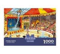 Cirque Rural Puzzle en Bois Imperméable DIY Puzzles De 1000 Pièces pour Adultes Coloré Jeux Éducatifs